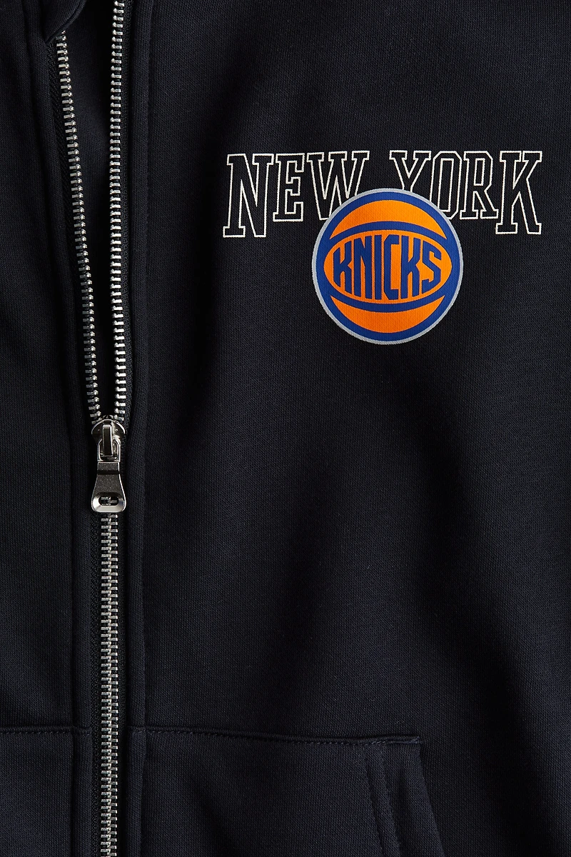 Motif-Detail Hooded Jacket