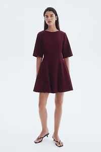 Twill Tapered-Waist Dress