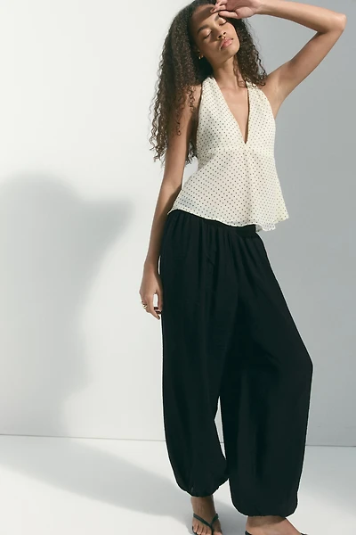 Balloon-Leg Pants