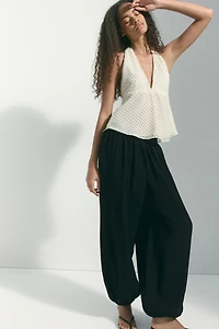 Balloon-Leg Pants