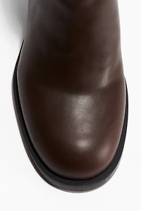 Block-Heeled Ankle Boots