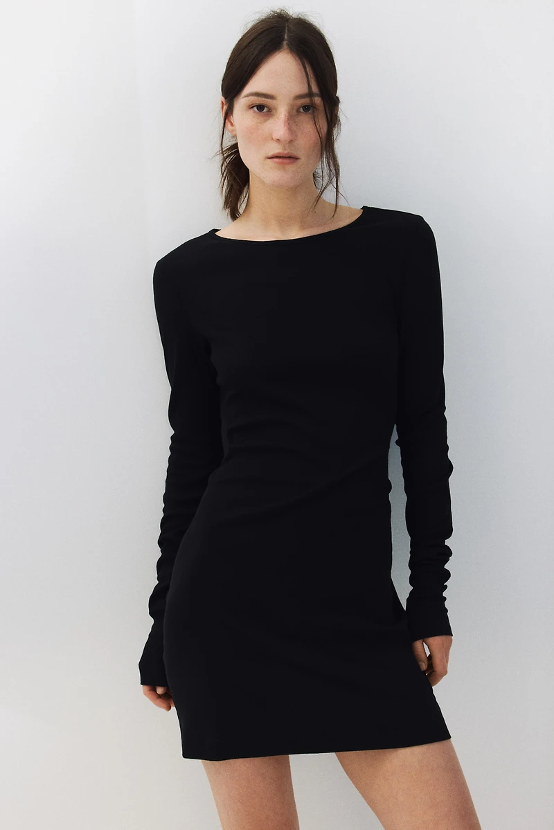 Ribbed Mini Dress
