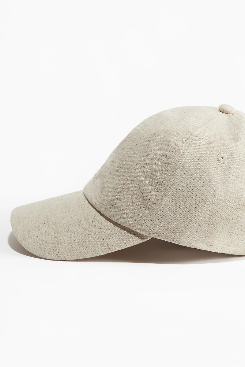 Linen-Blend Cap