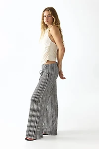 Tie-Detail Jersey Pants