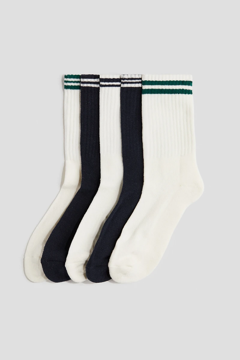 5-pack Ribbed Terry Socks