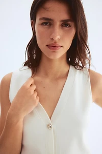 Fine-Knit Vest