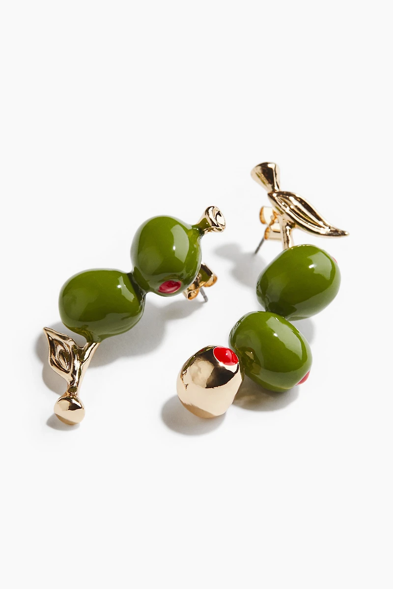 Olive-Shaped Earrings