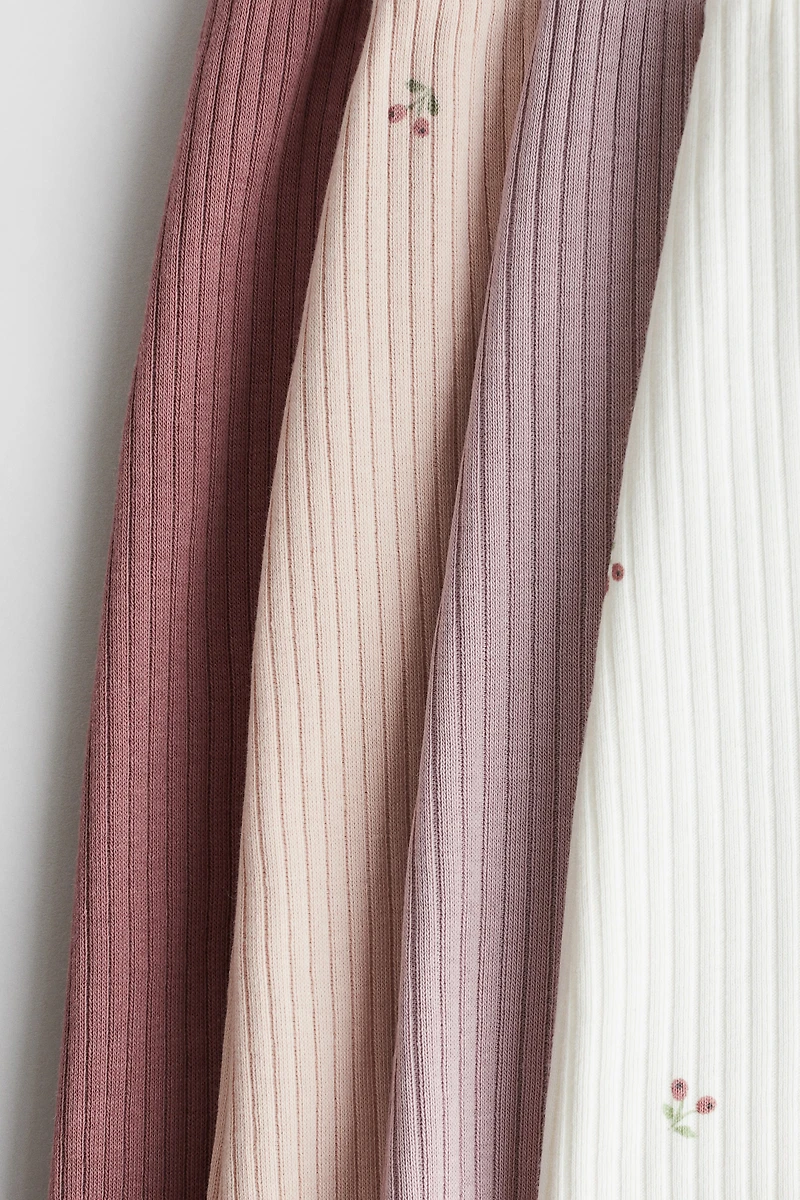 4-pack Ribbed Cotton Pants