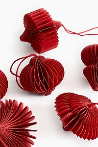 Lot de 6 décorations Noël en papier