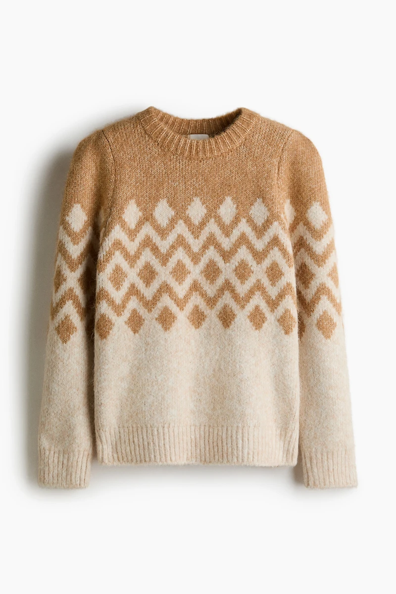 Jacquard-Knit Sweater