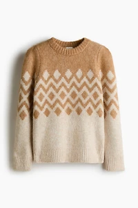 Jacquard-Knit Sweater