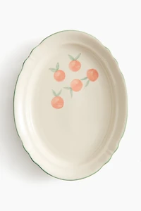 Hand-painted Stoneware Serving Plate