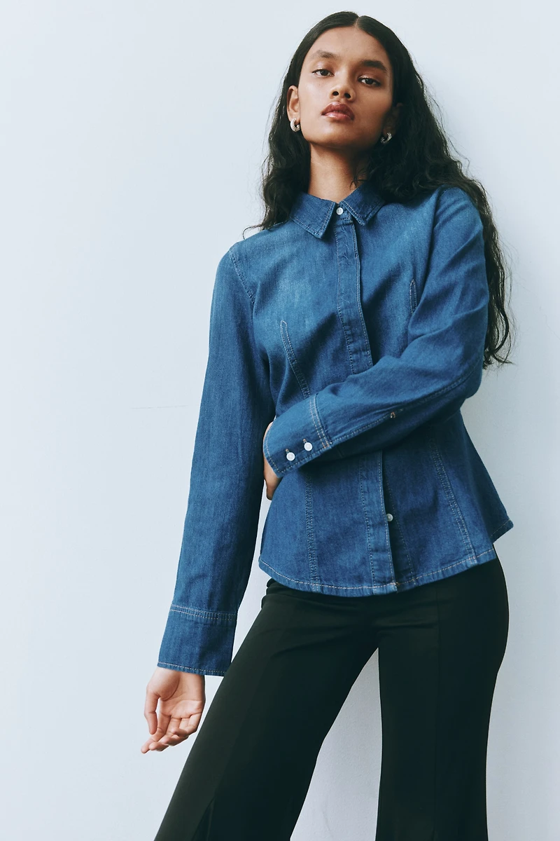Fitted Denim Shirt