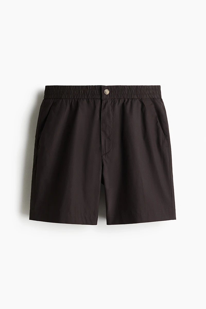 Relaxed-Fit Poplin Shorts