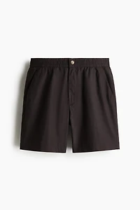 Relaxed-Fit Poplin Shorts