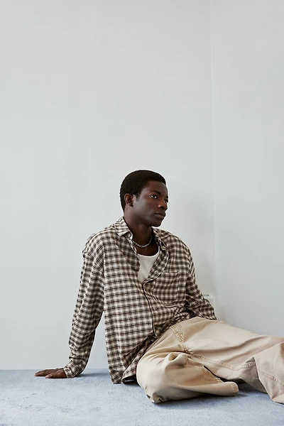 Loose Fit Flannel Shirt