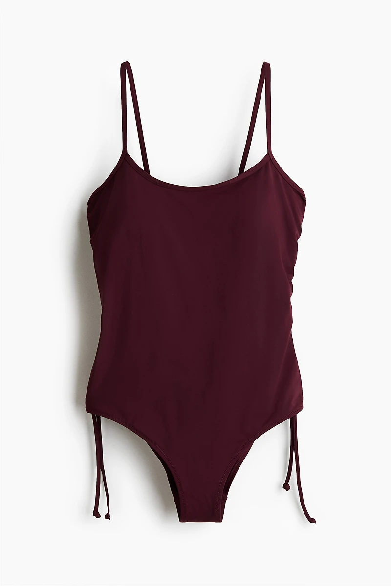 Padded-Cup High-Leg Swimsuit