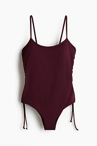 Padded-Cup High-Leg Swimsuit