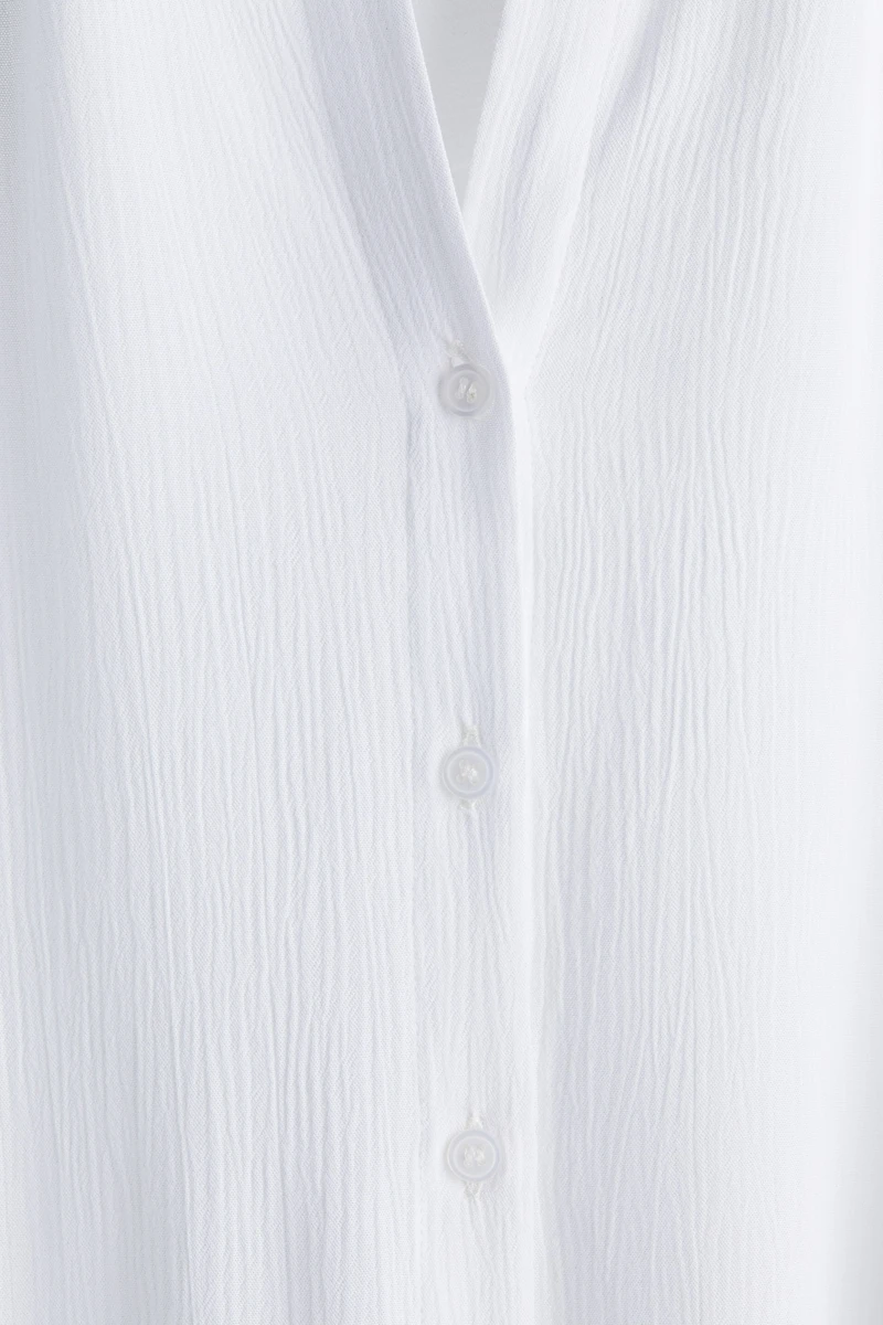 Chemise en viscose froissée