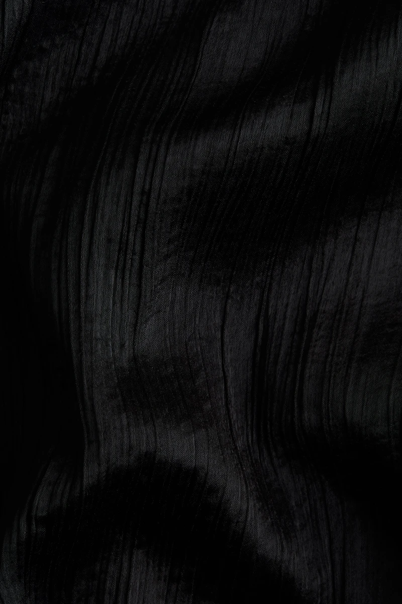 Square-Neck Crêpe Dress