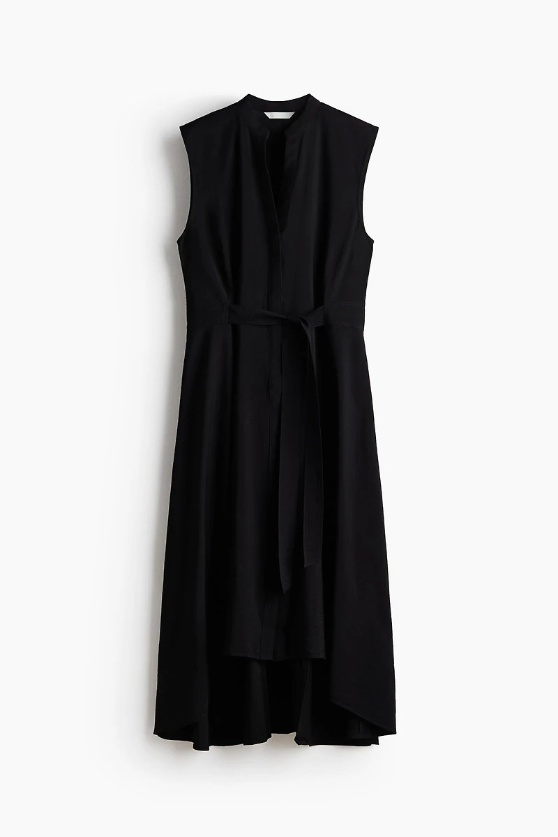 Robe chemisier avec ceinture à nouer