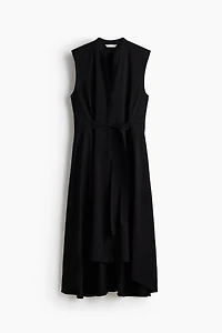 Robe chemisier avec ceinture à nouer
