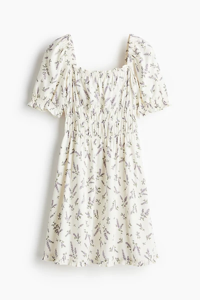 Smocked-Detail Dress