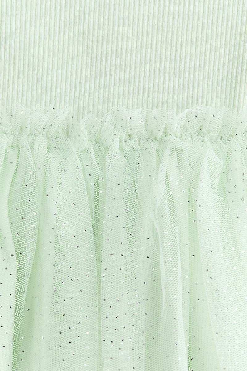 Dress with Tulle Skirt