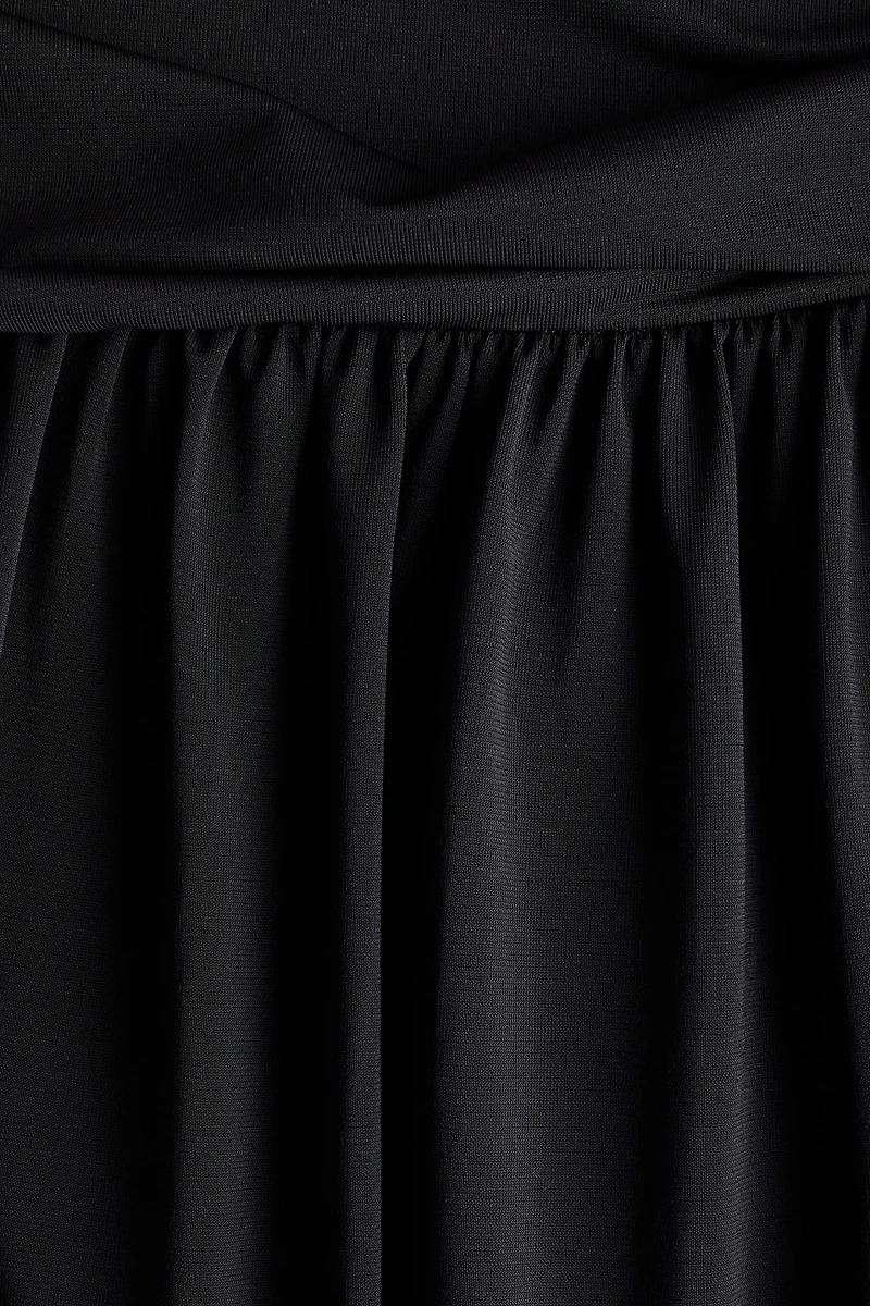 Bubble-Hem Jersey Skirt