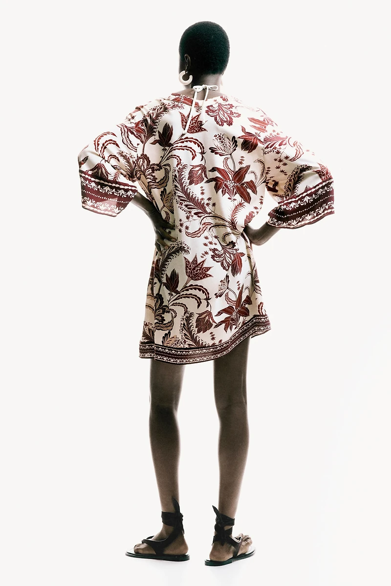 Robe tunique en viscose