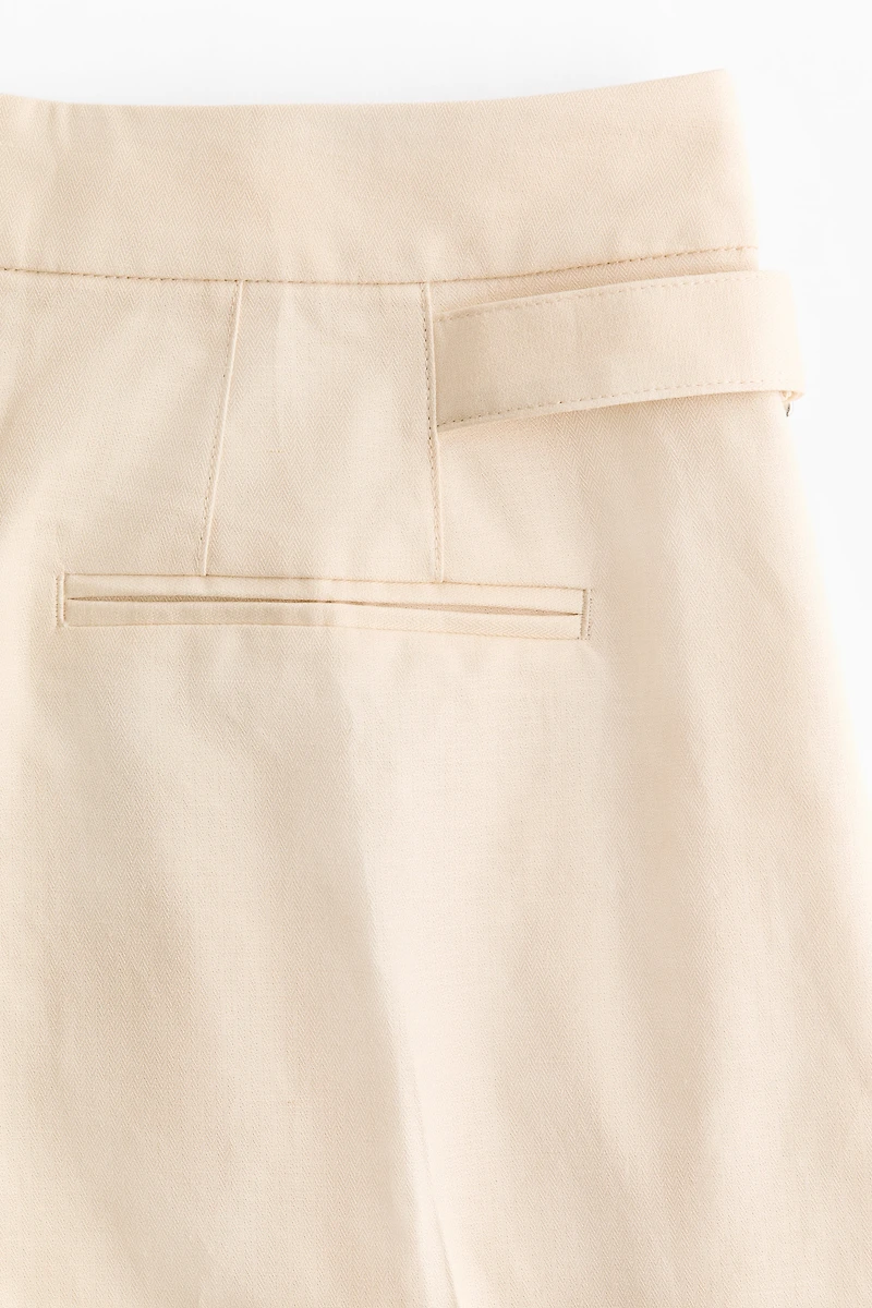 Linen-Blend Shorts