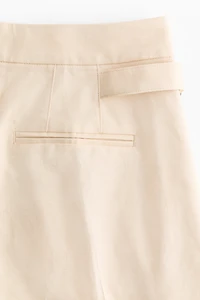 Linen-Blend Shorts