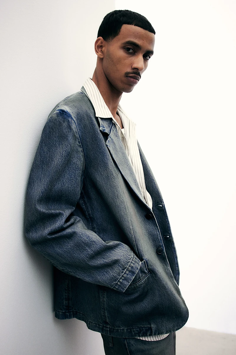 Blazer ample en denim