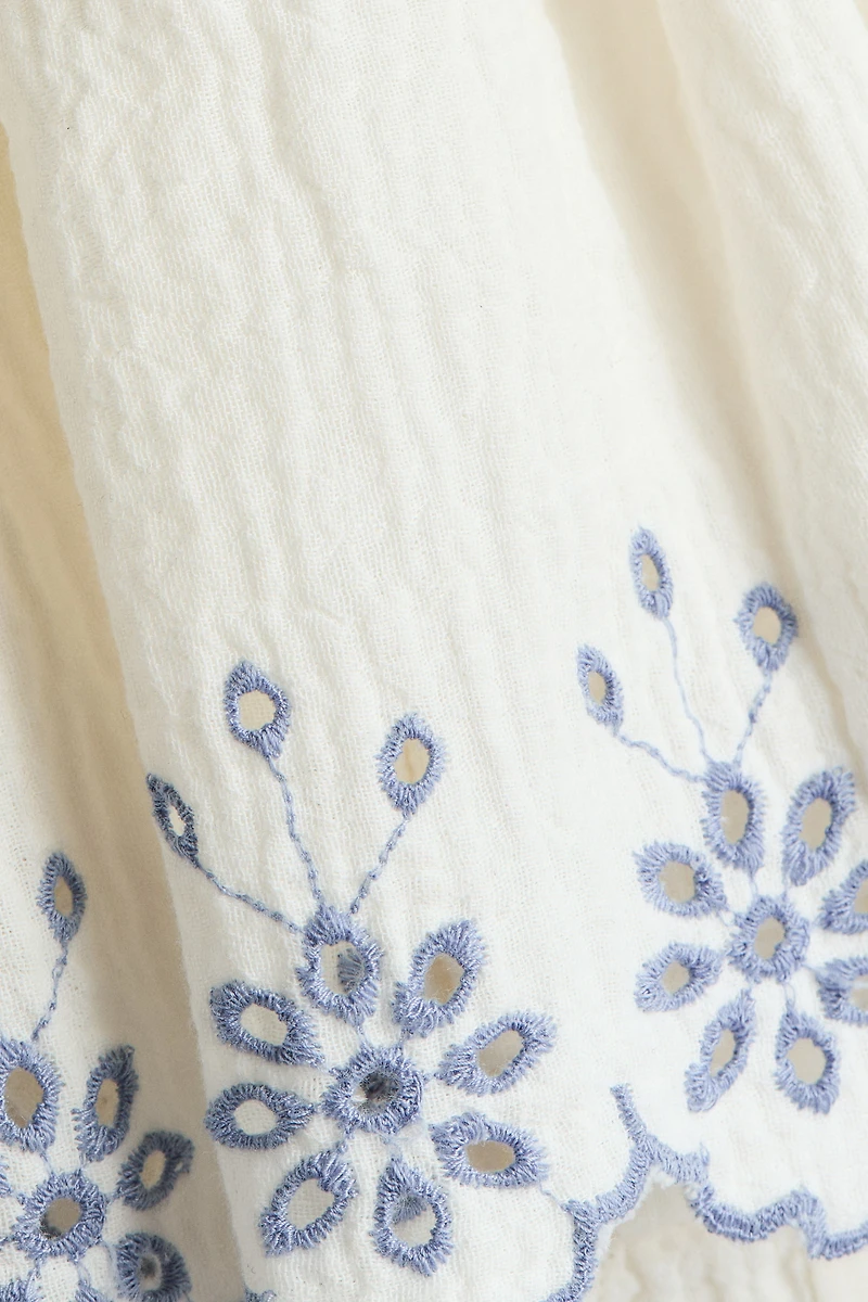 Cotton Muslin Bodysuit Dress