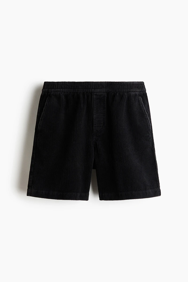 Loose-Fit Corduroy Shorts