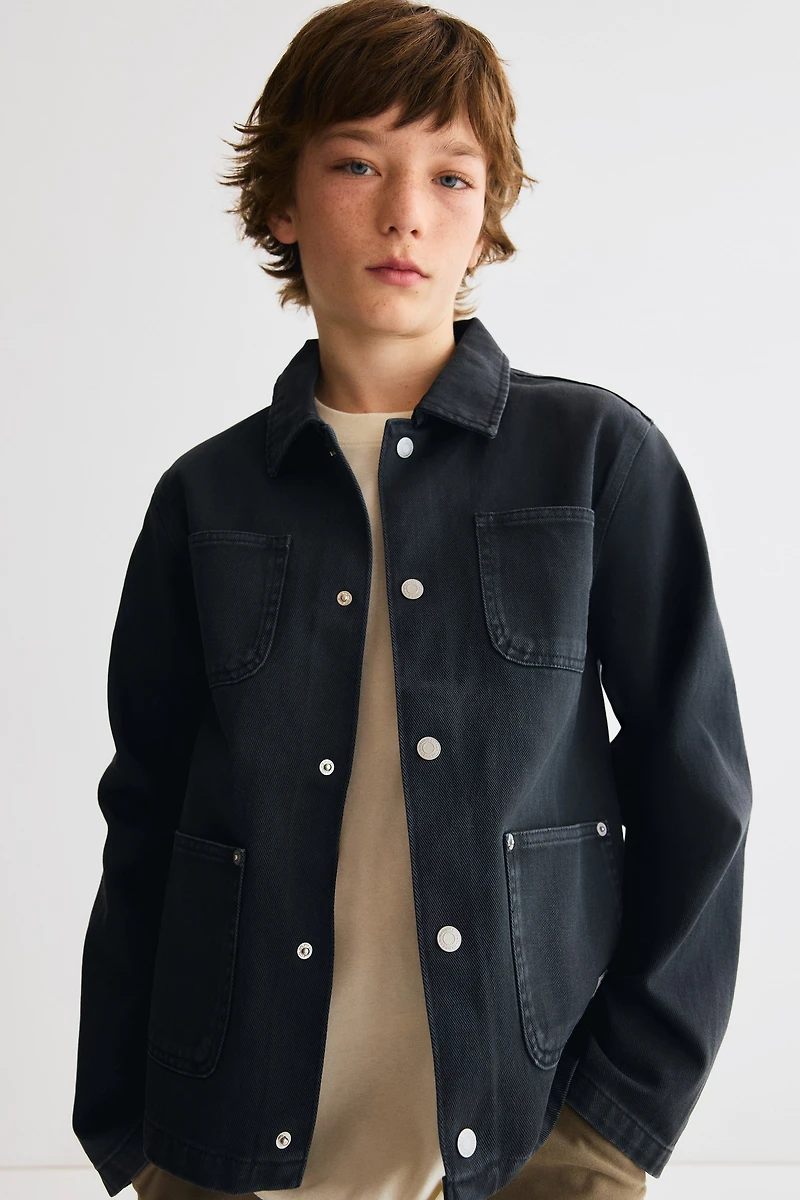 Cotton Twill Cargo Jacket