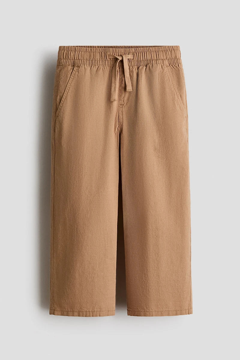 Linen-Blend Joggers