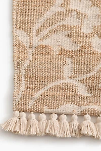 Floral Jute-Blend Runner Rug