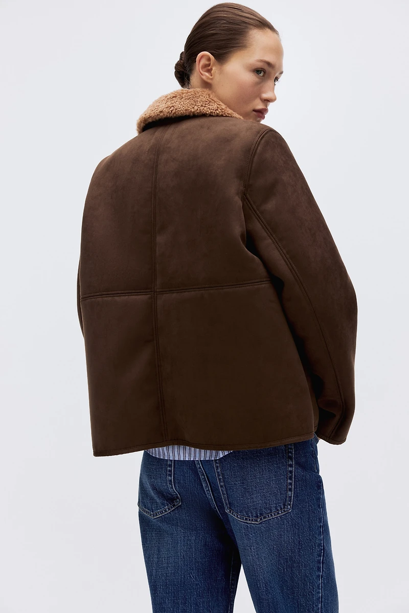 Veste avec col en polar