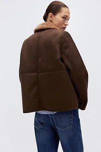 Veste avec col en polar