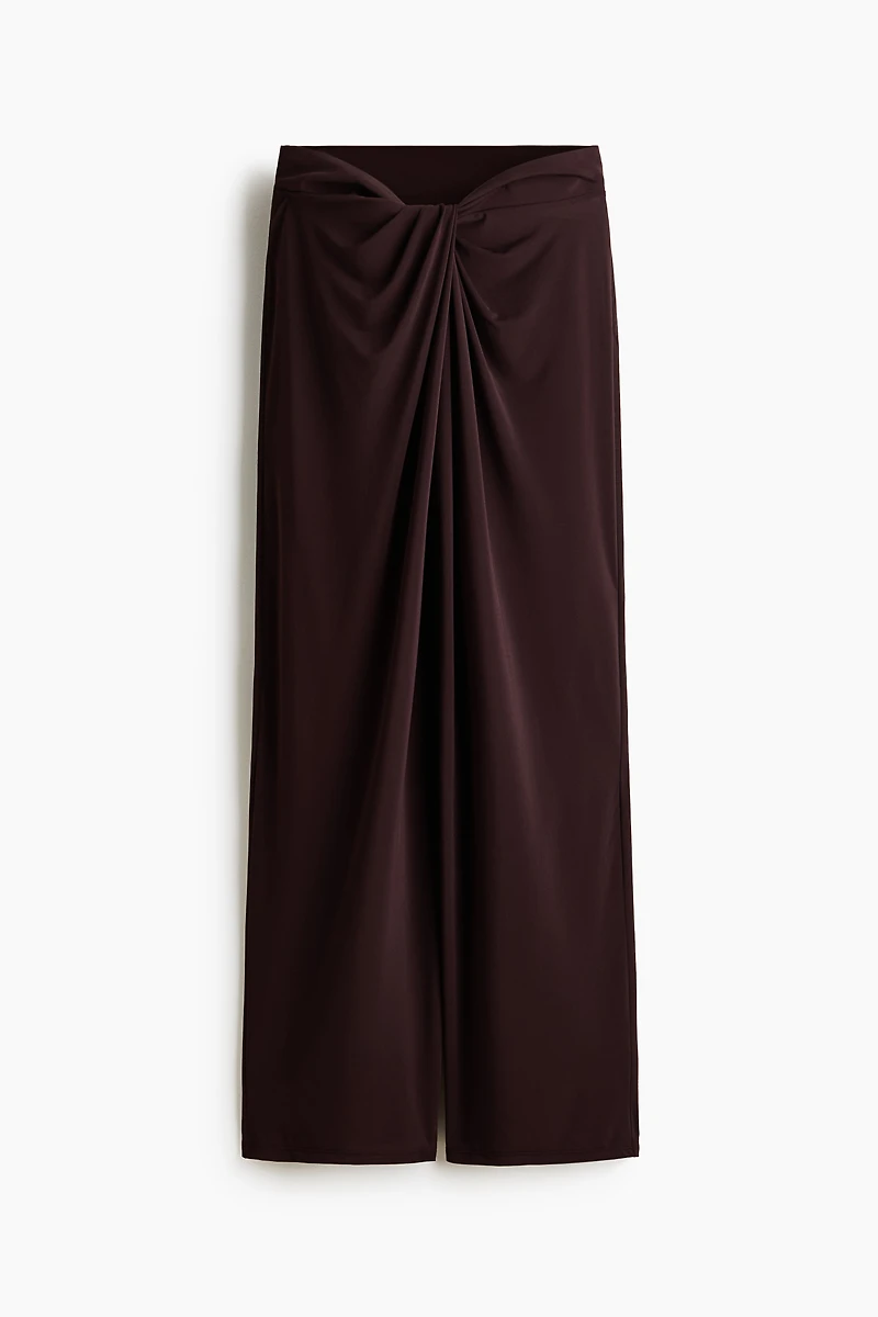 Pantalon en jersey avec détail torsadé