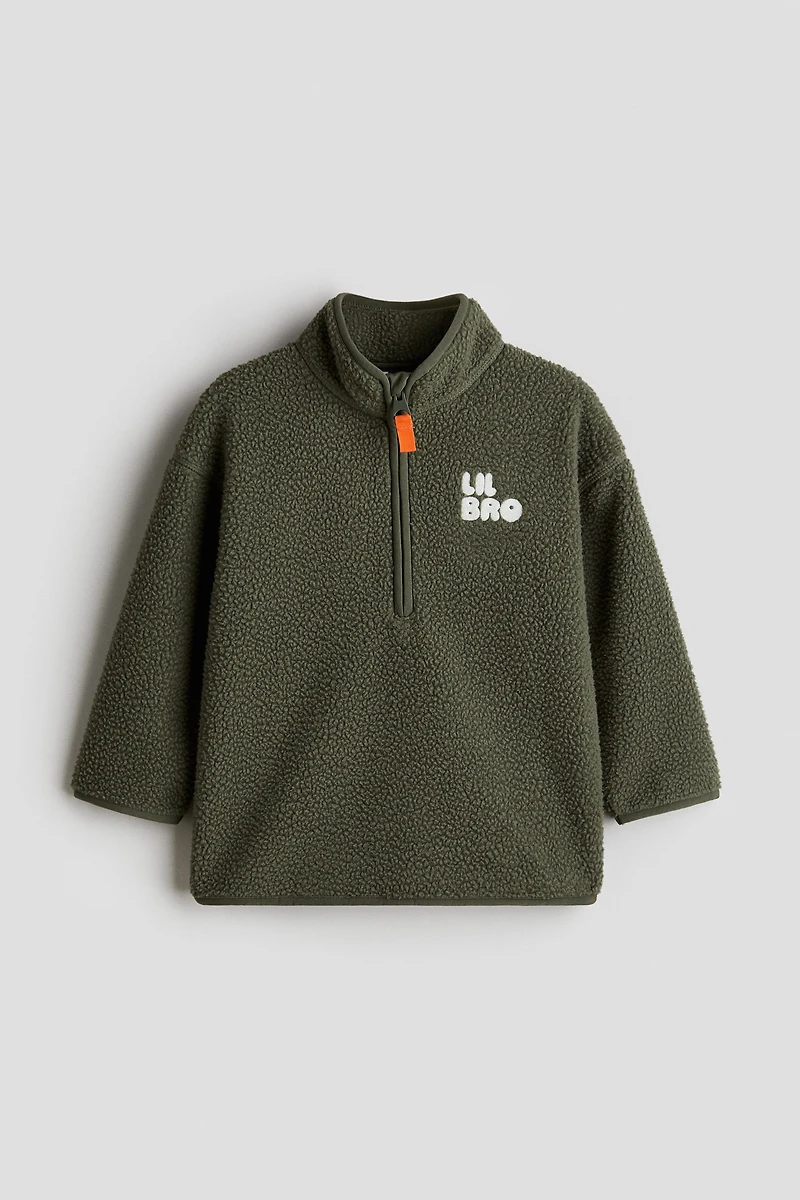 Teddy Fleece Half-Zip Sweatshirt