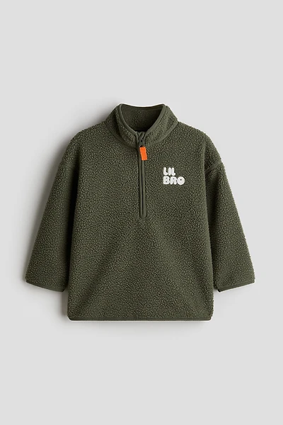 Teddy Fleece Half-Zip Sweatshirt
