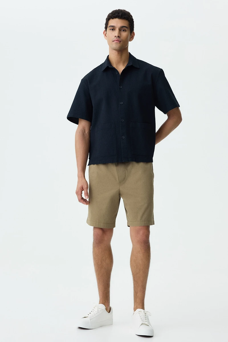 Relaxed-Fit Linen-Blend Shirt