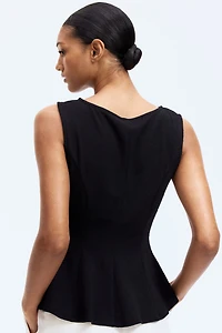 Sleeveless Peplum Top