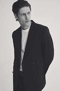 Relaxed-Fit Double-Breasted Blazer