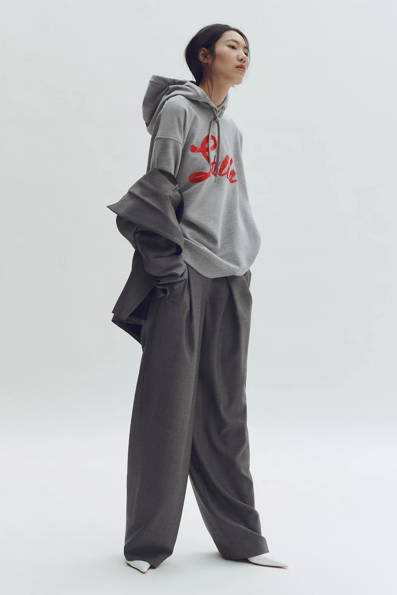 Printed Cotton Hoodie