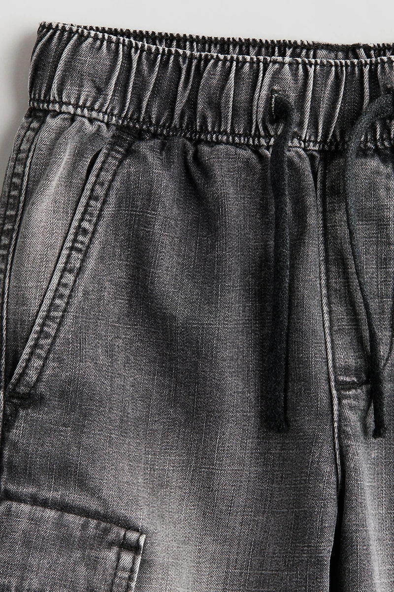 Short cargo en denim