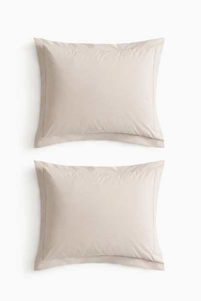2-Pack Cotton Percale Pillowcases