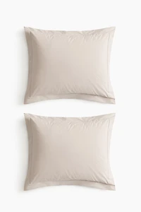 2-Pack Cotton Percale Pillowcases